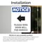 Signmission Please Ring Door Bell Sign With Symbol, 7 in W x Rectangle, Vinyl Decal OS-2PACK-NS-D-710-V-17582 - alternate 3